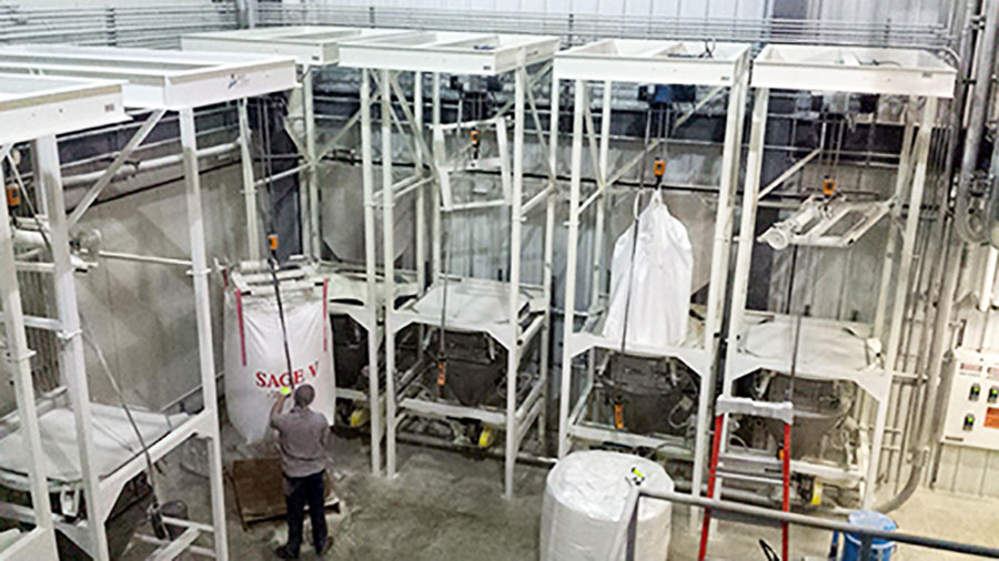 PNEUMATIC CONVEYING SYSTEM UNLOAD OPTIONS FOR BULK BAGS